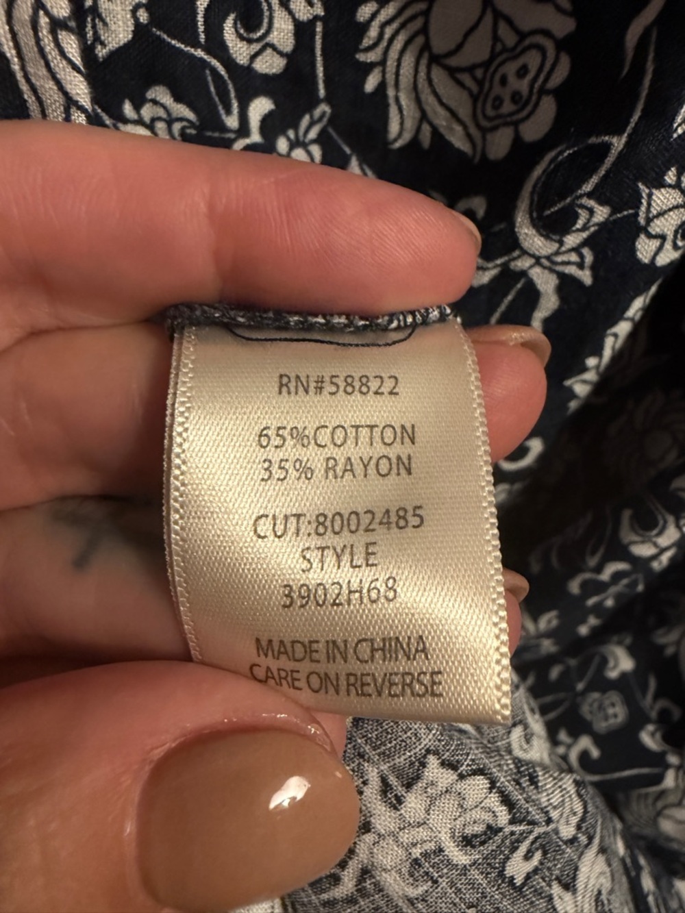 Max Studio maxi dress navy and white size small - Picture 8 of 8